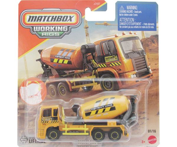Matchbox: Utilaje Funcționale Cement King utilaj de construcții 1/64 - Mattel