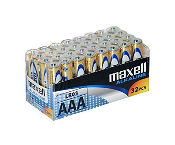 Maxell: Alkáli vékony ceruzaelem 1.5V AAA LR03 32db fóliás csomagolásban