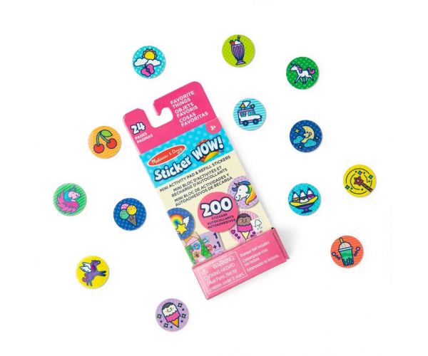 Melissa & Doug: Mini Sticker Wow! - Obiecte preferate - Spin Master