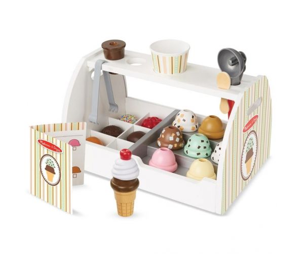Melissa & Doug: Set de joacă din lemn - Înghețată - Spin Master