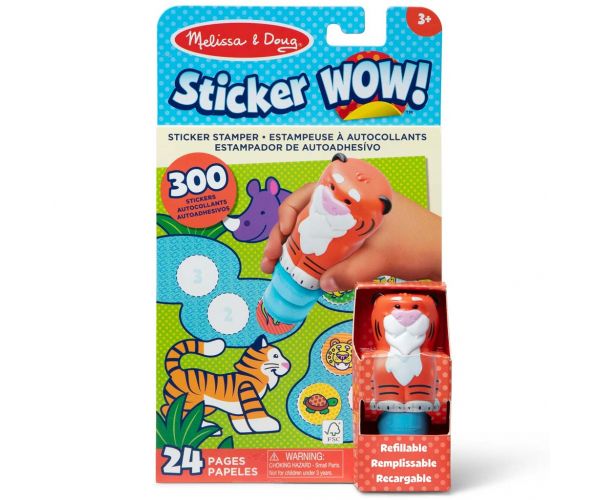 Melissa & Doug: Sticker WOW! Ștampilă cu abțibilduri – Tigru – Spin Master