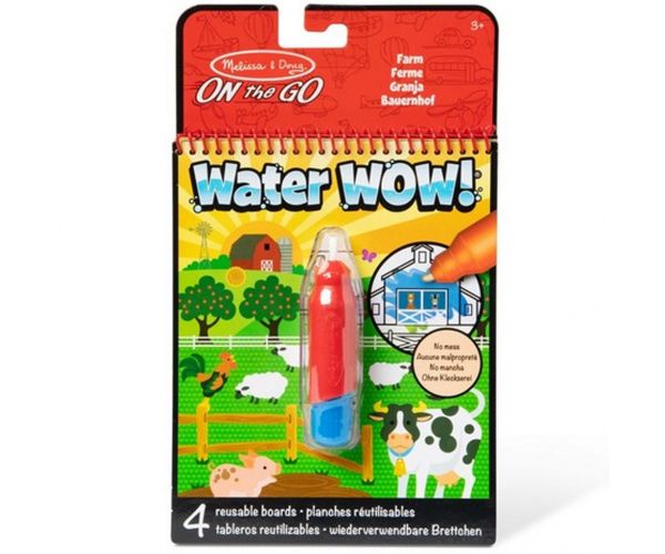 Melissa & Doug: Water WOW! desen cu apă - Fermă - Spin Master
