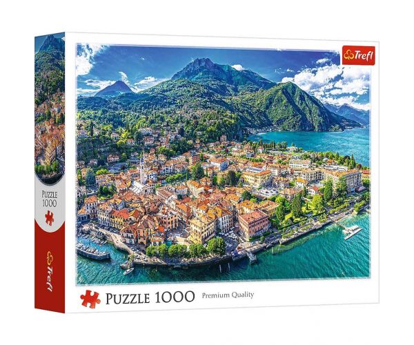 Menaggio însorit pe Lacul Como - puzzle premium de 1000 de piese - Trefl