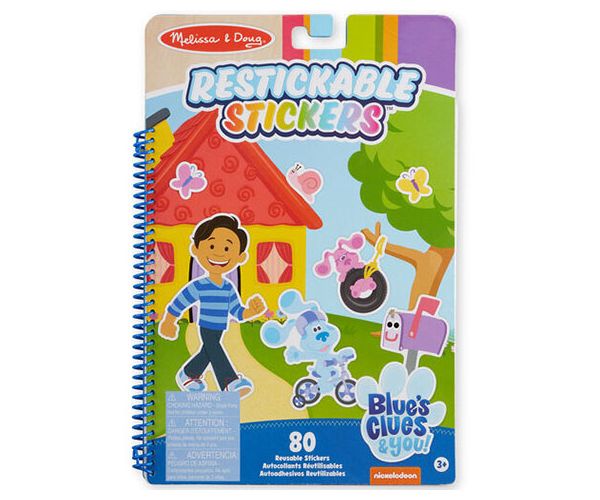 Melissa & Doug: Caiet de autocolante reutilizabile Blue's Clues