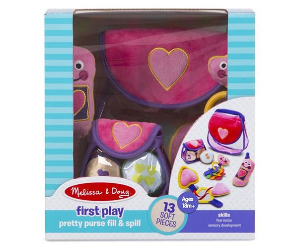 Melissa & Doug: set de joacă moale pretty purse poșetă