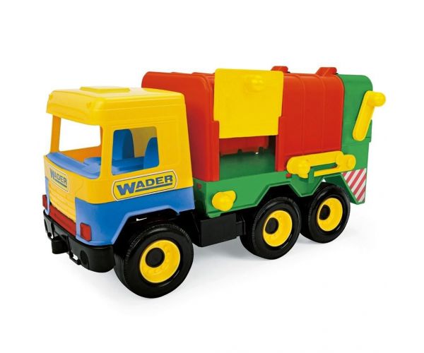 Middle Truck camion de gunoi în diverse variante de culoare, 43 cm - Wader
