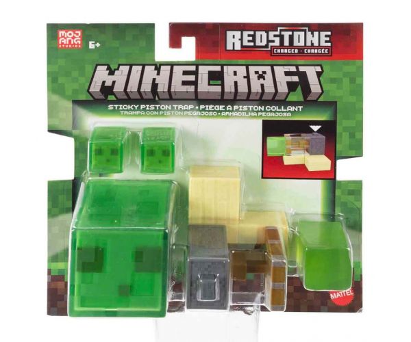Minecraft: Set figurine de acțiune Sticky Piston Trap - Mattel