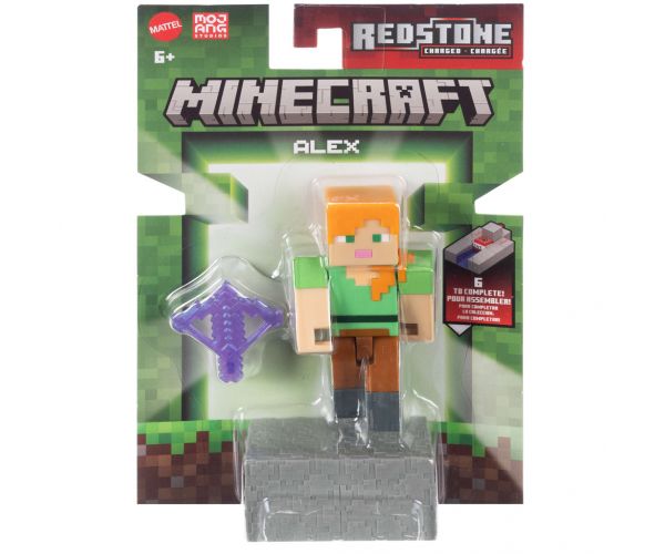 Minecraft: figurină Alex cu accesorii - Mattel