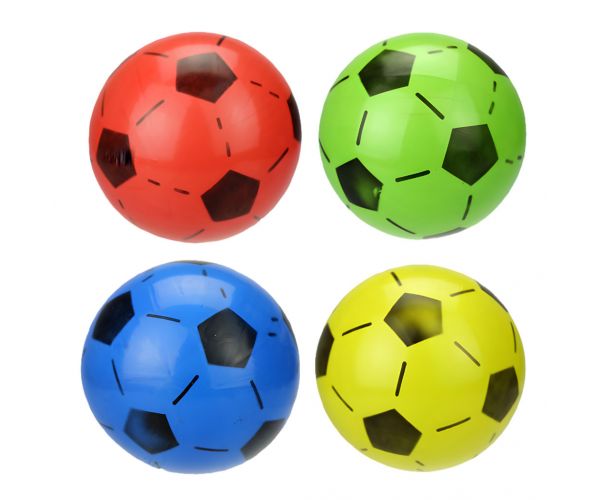 Minge de cauciuc cu model de fotbal, 23 cm, în diverse culori