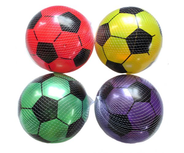 Minge de cauciuc cu model de fotbal de 23 cm, disponibil în mai multe culori