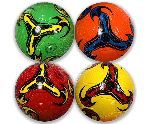 Minge de fotbal din piele în diverse culori și modele, 23cm