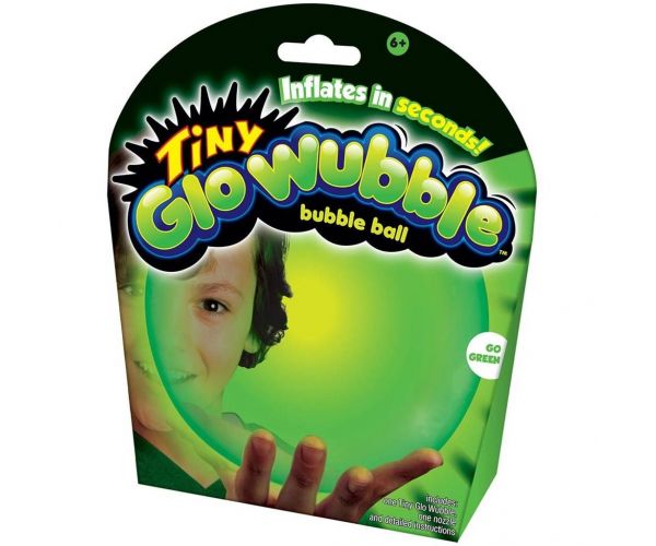 Minge de săpun Tiny Wubble verde fosforescentă de 30 cm