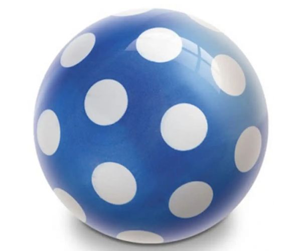 Minge din cauciuc BioBall cu buline, de 15 cm, în mai multe variante - Mondo Toys