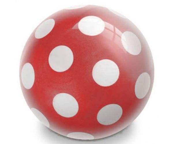 Minge din cauciuc BioBall cu buline, de 15 cm, în mai multe variante - Mondo Toys