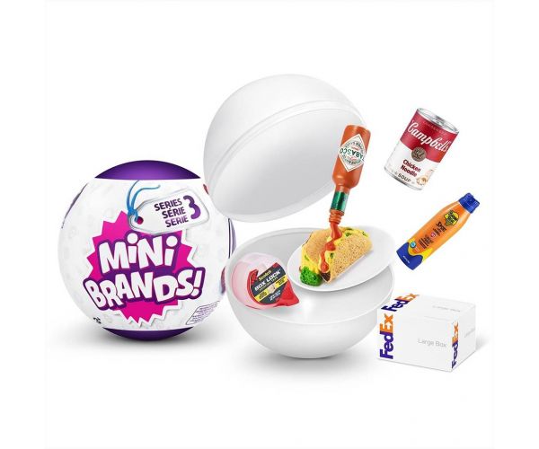 Mini Brands: Mini világmárkák 5 db-os meglepetés csomag 3. széria