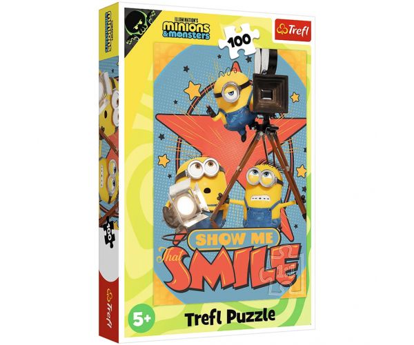 Minionii 3 Zâmbește! Puzzle de 100 piese - Trefl