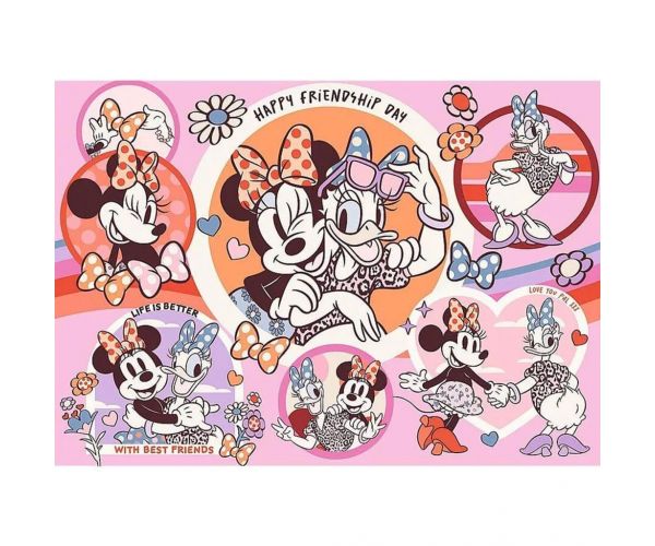Minnie Mouse și Daisy Duck - cele mai bune prietene, puzzle de 200 de piese - Trefl