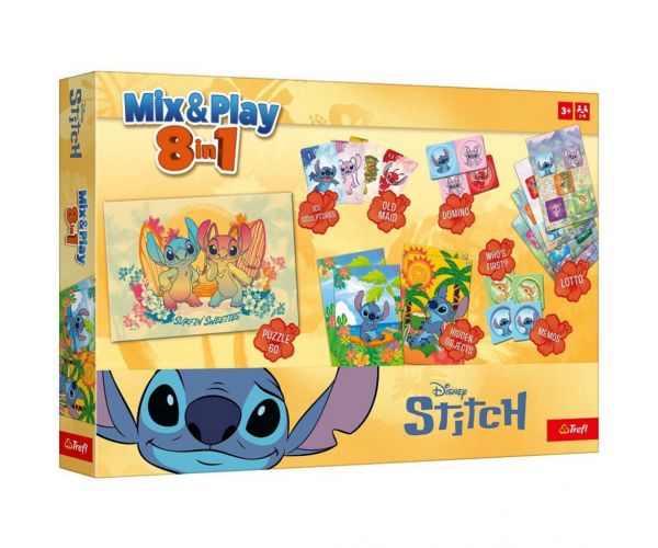Mix&Play Stitch set de jocuri 8 în 1 - Trefl
