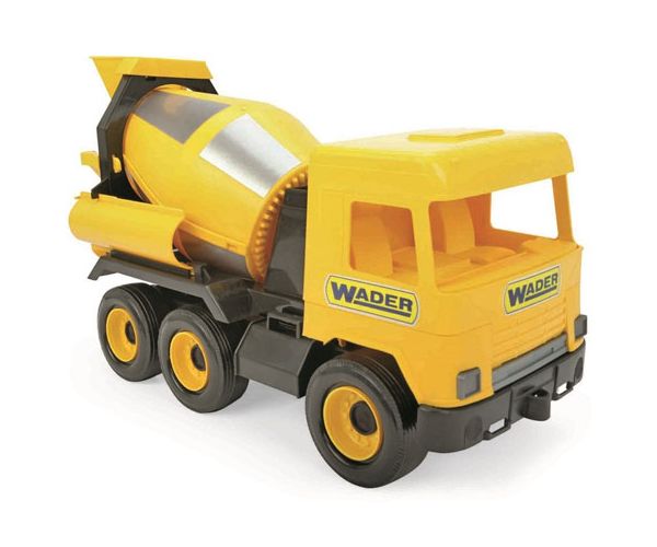 Middle Truck: Betonkeverő autó 43cm sárga - Wader