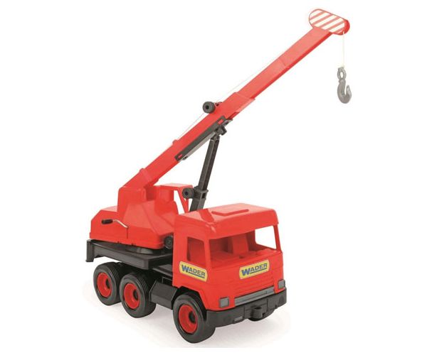 Middle Truck: Darus autó 43cm piros - Wader