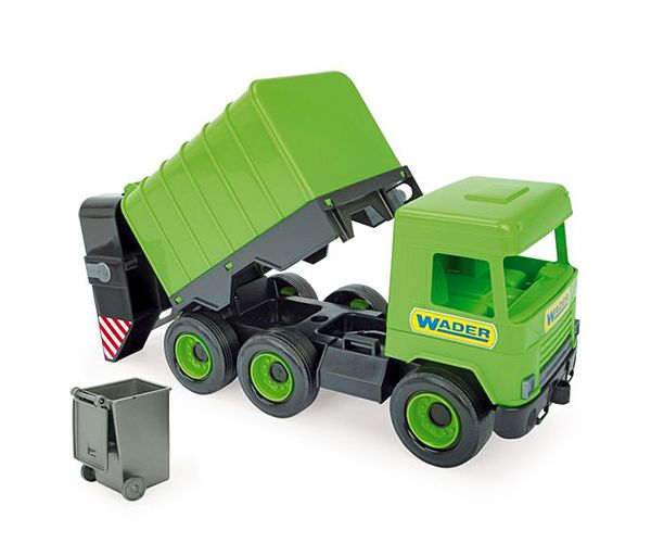Middle Truck: Kukás autó 43cm zöld - Wader