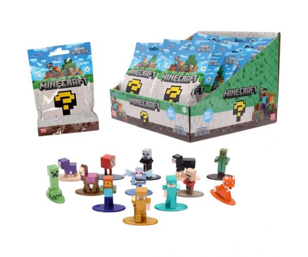 Minecraft: Nano Metalfigs figurină surpriză metalică, mai multe modele, 1 buc - Jada Toys