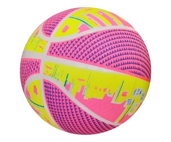 Minge de cauciuc baschet cu model neon 22 cm în mai multe versiuni