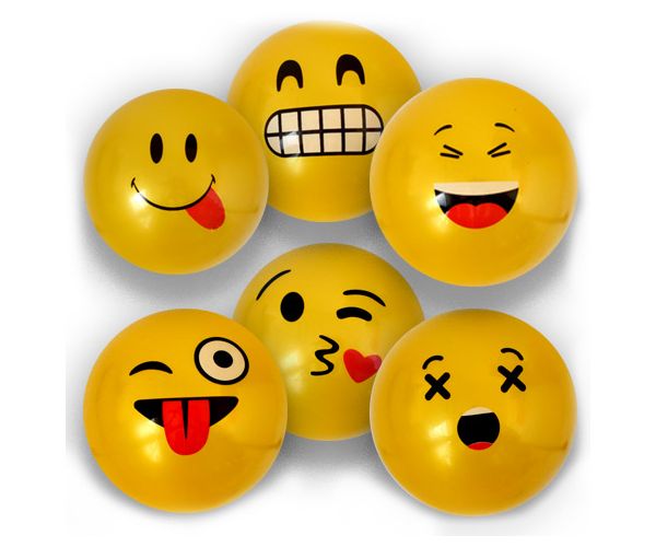 Minge de cauciuc emoji în mai multe versiuni 23cm
