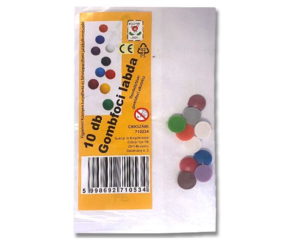Gombfoci labda 10db