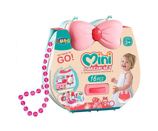 Mini machiaj set de joacă în geantă mică 16 bucăți