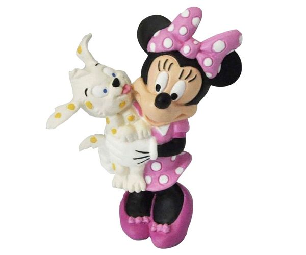 Minnie egér kiskedvencével játékfigura