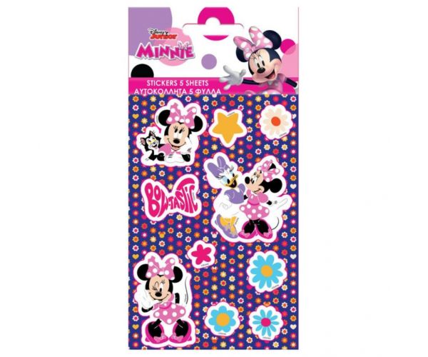 Minnie Mouse set autocolant autoadeziv 8x12cm foi 5 bucăți