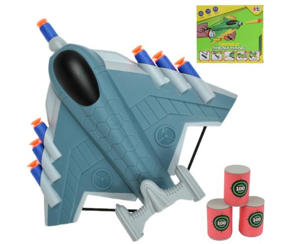 Missile Hand: Armă in formă de avion cu proiectil si tinte 23cm