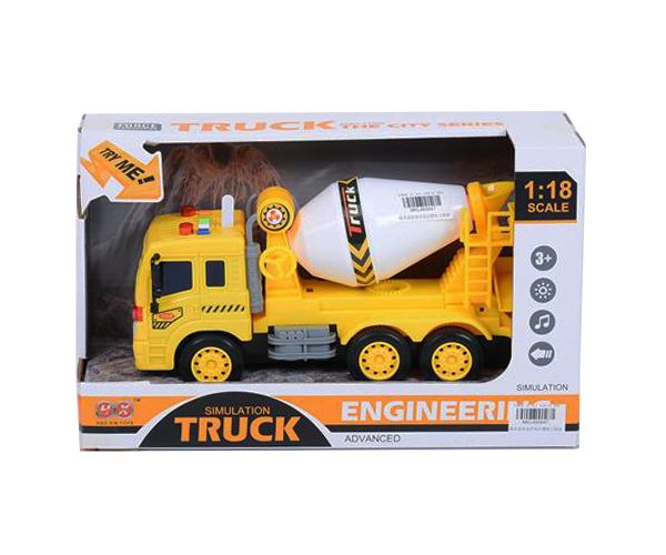 Mixer betonieră mașină 1:18 scara cu efecte de sunete și lumini