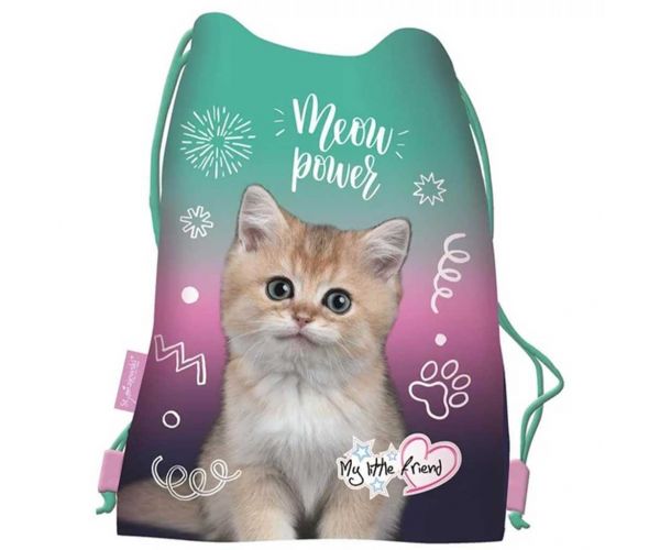 MLF Kitty Party sac de sport cu pisici, 34x43 cm