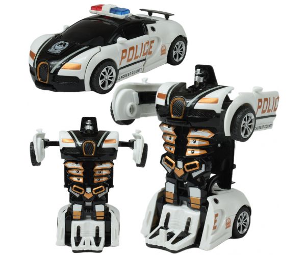 Model de mașină: Bugatti Veyron cu roți de împrumut, transformabil în robot, disponibil în mai multe variante, 13cm 1buc.