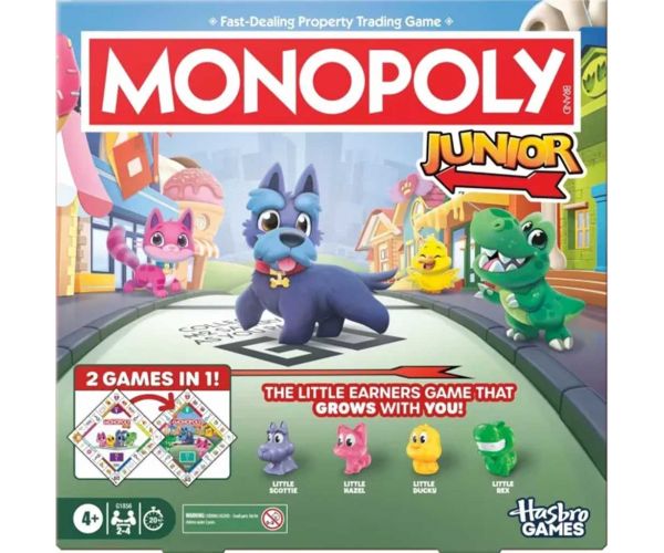 Monopoly Junior - joc de societate cu figurine de animale - Hasbro