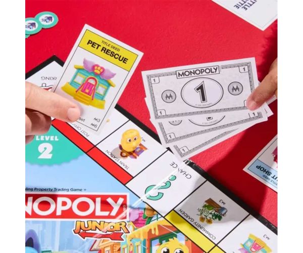 Monopoly Junior - joc de societate cu figurine de animale - Hasbro