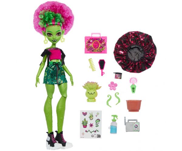 Monster High Îngrijire Monstruoasă păpușă Venus McFlytrap cu accesorii - Mattel