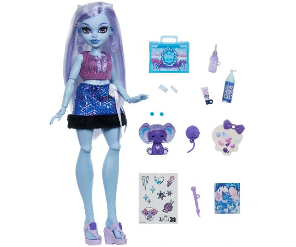 Monster High Îngrijire de groază păpușa Abbey Bominable cu accesorii - Mattel