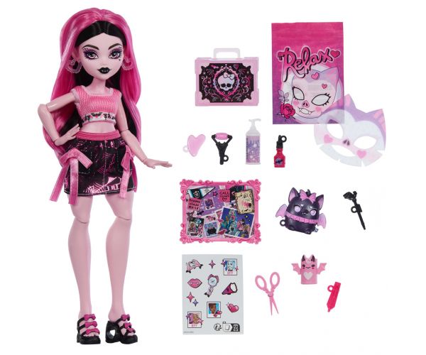Monster High Îngrijirea Monștrilor păpușa Draculaura cu accesorii - Mattel