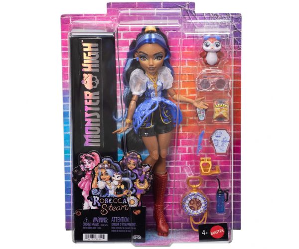 Monster High: păpușă Robecca Steam cu accesorii - Mattel