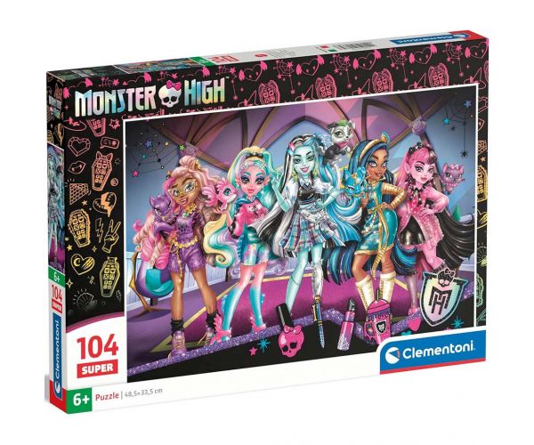 Monster High puzzle super de 104 piese - Clementoni