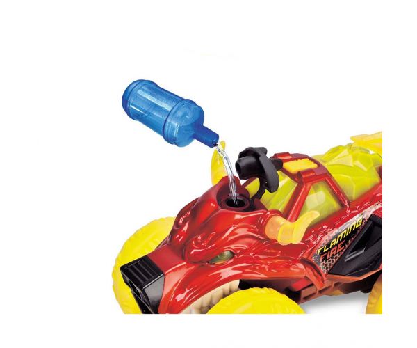 Monster truck în formă de cap de taur în flăcări, cu lumină și sunet - Dickie Toys