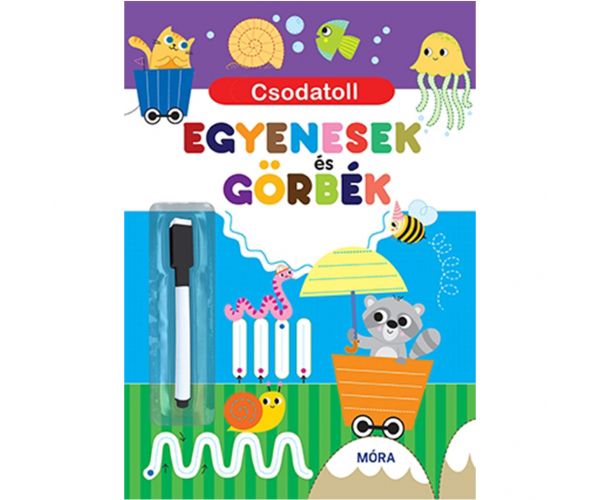 Móra: Pana magică - Carte interactivă de activități cu linii drepte și curbe
