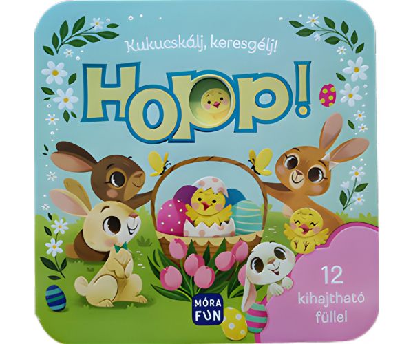 Móra: Uită-te, caută! - Hopp! carte de povești cu 12 clapete rabatabile
