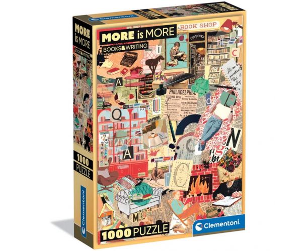 More is More: Cărți și scriere HQC puzzle de 1000 de piese - Clementoni