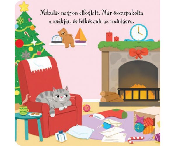 Moș Crăciun păpușă degetar carte pentru bebeluși