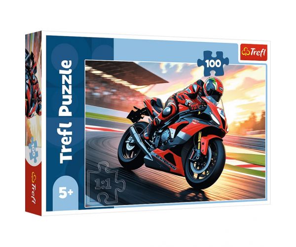 Versenymotor a pályán 100db-os puzzle - Trefl