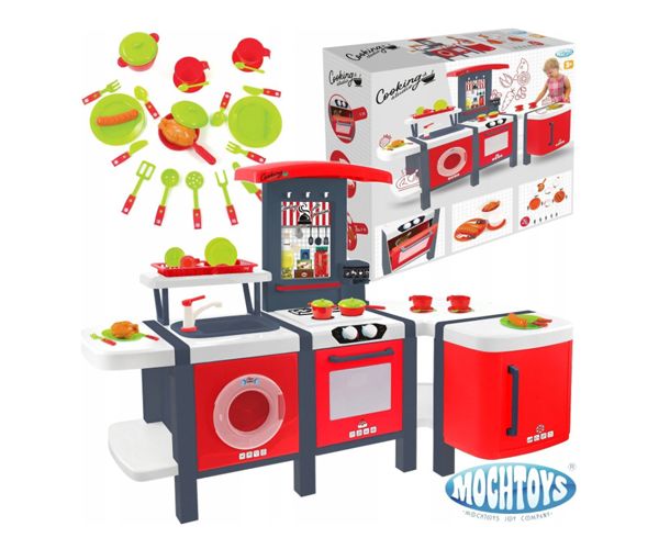 Mochtoys: Cooking Studio XXL bucătărie de joacă cu 28 bucăți accesorii 141x68x101cm